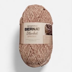 Bernat Blanket Speckle Yarn, Clay Brick, Super Bulky, 10.5oz 220 yds - NEW